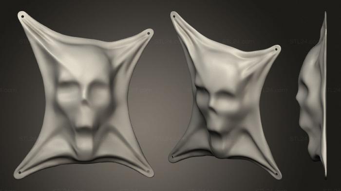 Mask (Wall Skull, MS_0554) 3D models for cnc